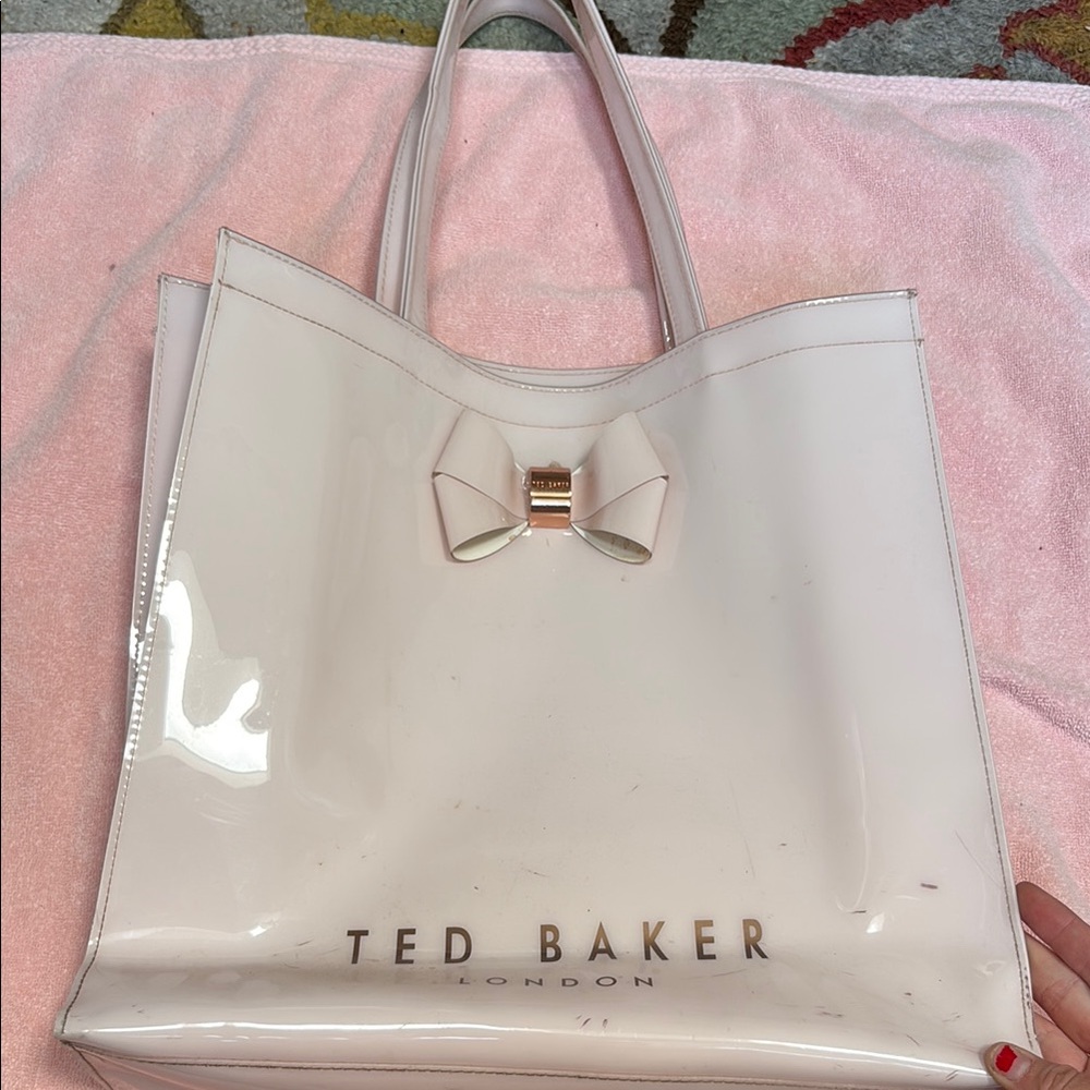 Ted Baker Light Pink Tote with Bow Accent